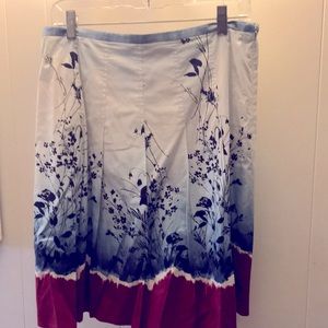 Multi-color BCBG a-line skirt